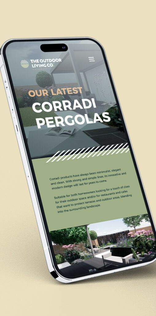 The Outdoor Living Company - Mobile app design