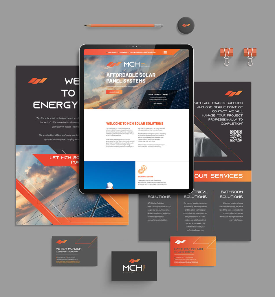 MCH Solar Solutions - Leaflets and website design